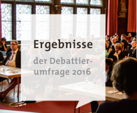 Ergebnisse der Debattierumfrage 2016 liegen vor